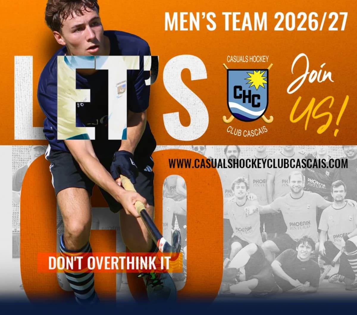 Cartaz de recrutamento da equipa sénior masculina